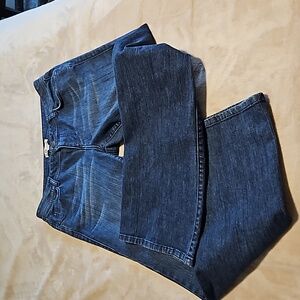 Cabi jeans flare leg mid rise